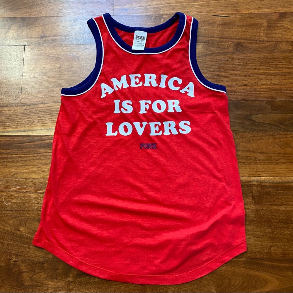 PINK by VS America Is For Lovers Tank Size XS